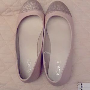 Little girls pink dress shoes size 2